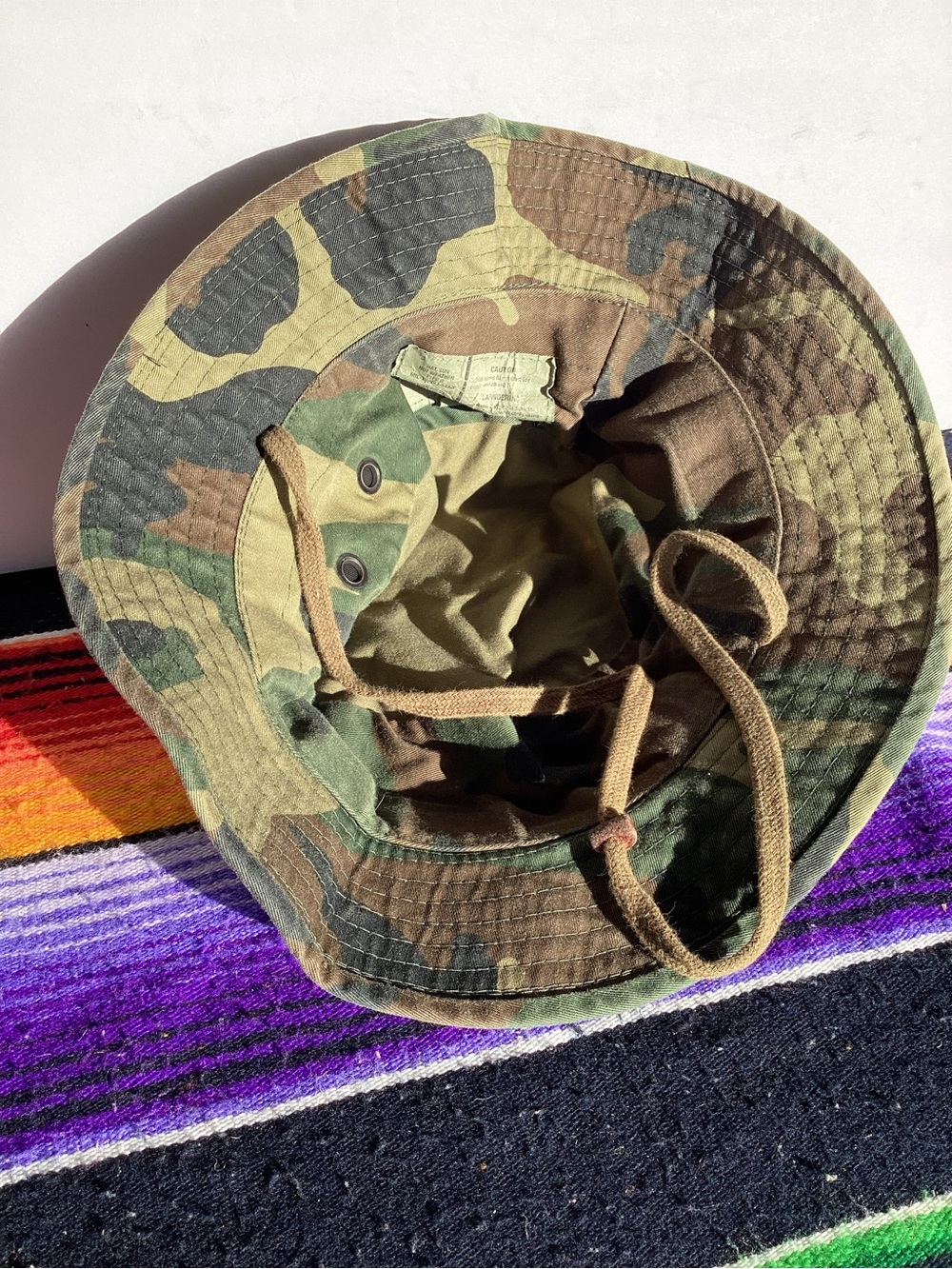 U.S. army Camo hot weather camo bucket hat type 2 size 8 - Picture 6 of 9
